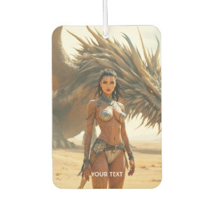 Fantasy Niedlich Girl Dragon Wüste Autolufterfrischer