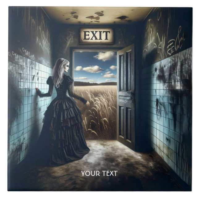 Fantasy Niedlich Girl Exit Korridor Fliese (Vorderseite)