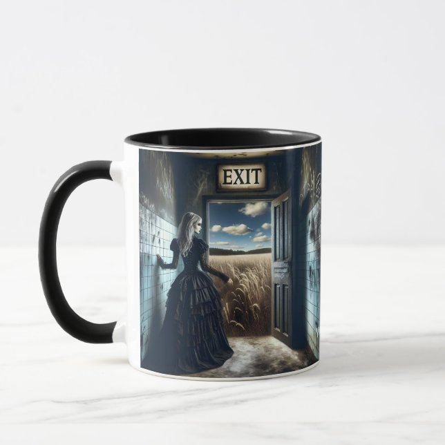 Fantasy Niedlich Girl Exit Korridor Tasse (Links)