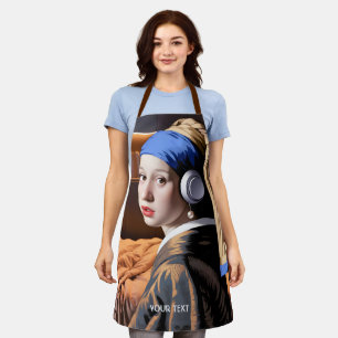 Fantasy Niedlich Girl Pearl Kopfhörer Schürze