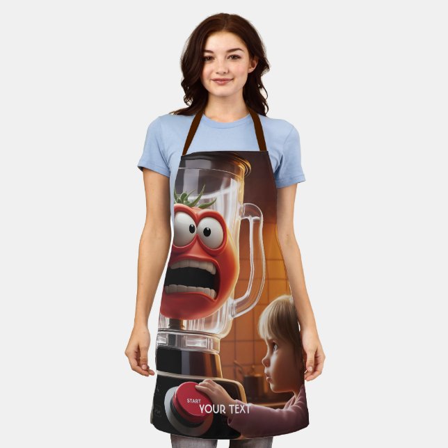 Fantasy Niedlich Girl Tomato Blender Schürze (Getragen)