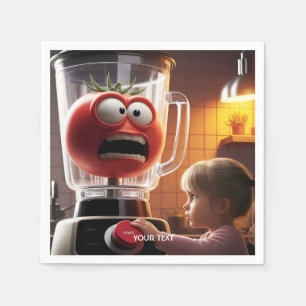 Fantasy Niedlich Girl Tomato Blender Serviette