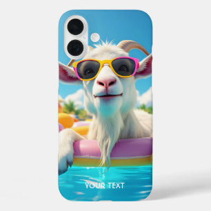 Fantasy Niedlich Goat Float Brille iPhone 16 Plus Hülle
