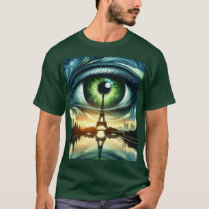 Fantasy Niedlich Green Eyes Paris T-Shirt