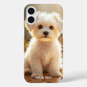 Fantasy Niedlich Happy Maltese Puppy iPhone 16 Plus Hülle