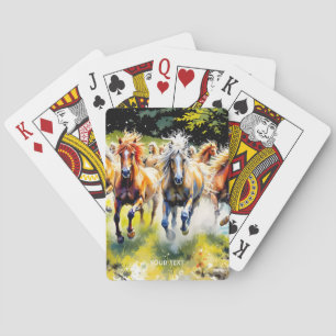 Fantasy Niedlich Herd Wilde Pferde Spielkarten