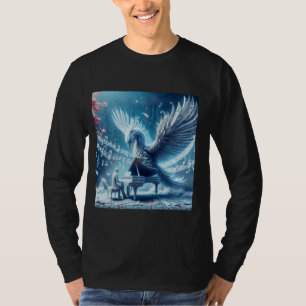 Fantasy Niedlich Ice Piano Phoenix T-Shirt