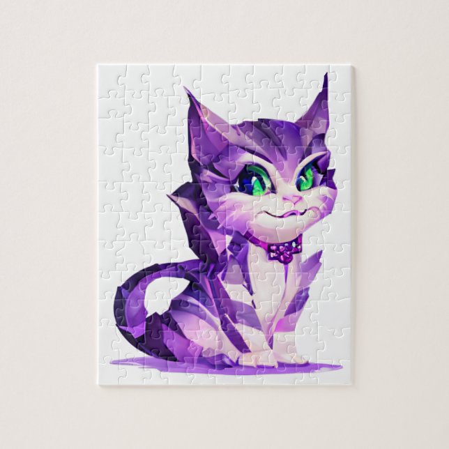 Fantasy Niedlich Kawaii baby Cheshire cat kitten Puzzle (Vertikal)