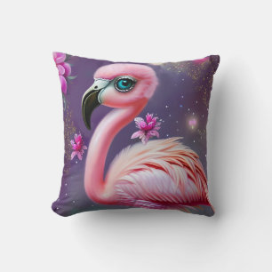 Fantasy Niedlich Kawaii Babyflamingo Kissen