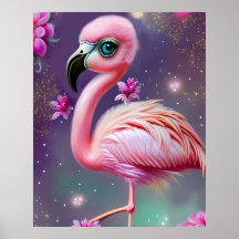 Fantasy Niedlich Kawaii Babyflamingo