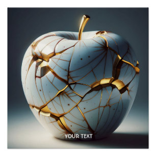 Fantasy Niedlich Kintsugi Porcelain Apple Poster
