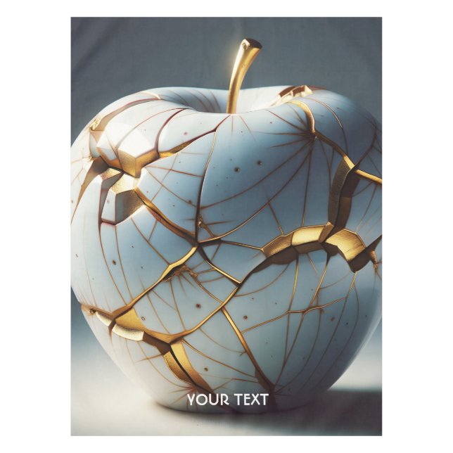 Fantasy Niedlich Kintsugi Porcelain Apple Tischdecke (Vorderseite)