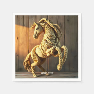 Fantasy Niedlich Knot handgemacht Pferd Serviette