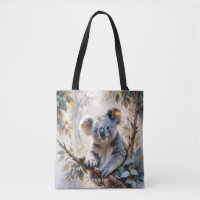 Fantasy Niedlich Koala Tree Wasserfarbe