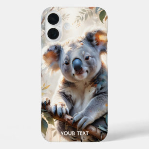 Fantasy Niedlich Koala Tree Wasserfarbe iPhone 16 Plus Hülle