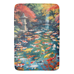 Fantasy Niedlich Koi Fish Pond Badematte