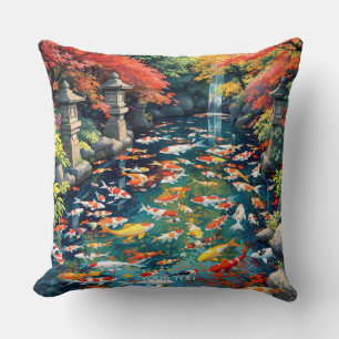 Fantasy Niedlich Koi Fish Pond Kissen