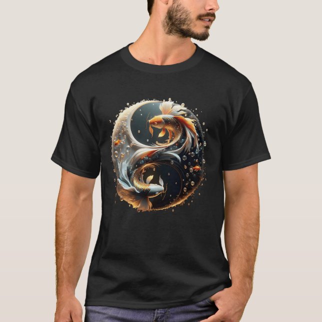 Fantasy Niedlich Koi Yang T-Shirt (Vorderseite)