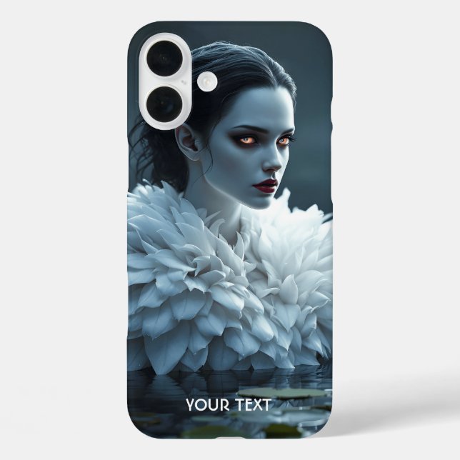 Fantasy Niedlich Lake Swan White Case-Mate iPhone Hülle (Rückseite)