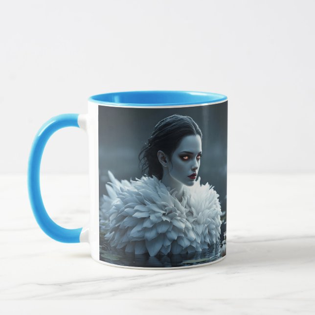 Fantasy Niedlich Lake Swan White Tasse (Links)