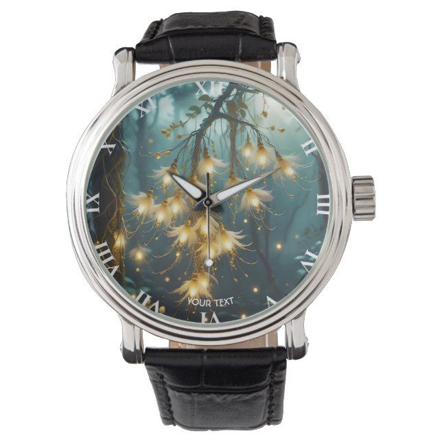 Fantasy Niedlich Light Tree Blume Armbanduhr (Vorderseite)