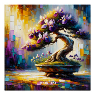 Fantasy Niedlich Lila Mini Tree Poster