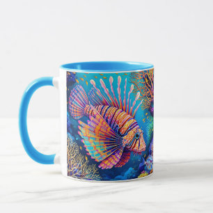 Fantasy Niedlich Lionfish Korallenriff Tasse