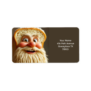 Fantasy Niedlich Loaf Bart Adressaufkleber