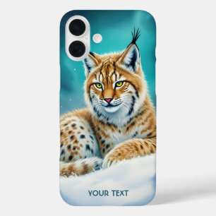 Fantasy Niedlich Lynx Cub Winter iPhone 16 Plus Hülle