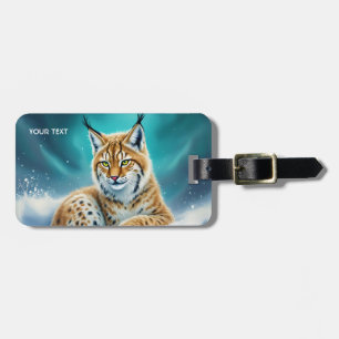 Fantasy Niedlich Lynx Cub Winter Gepäckanhänger