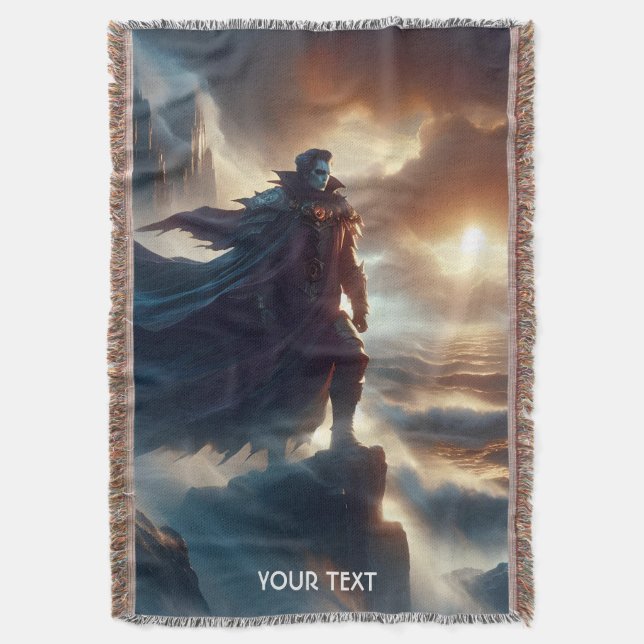 Fantasy Niedlich Man Night Sea Decke (Vorderseite Vertikal)