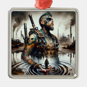 Fantasy Niedlich Man Tattoo Water Ornament Aus Metall