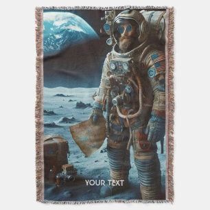 Fantasy Niedlich Moon Astronaut Bags Decke