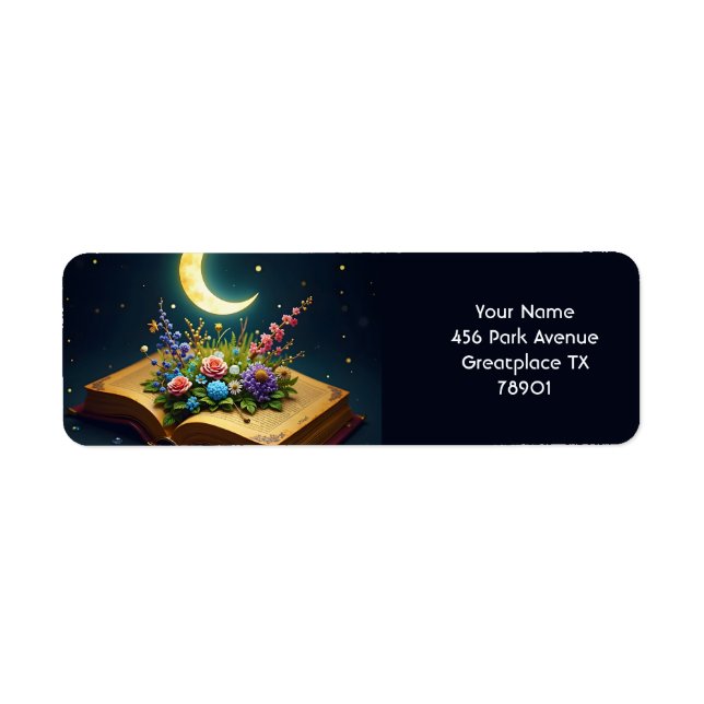 Fantasy Niedlich Moon Book Blume (Vorne)