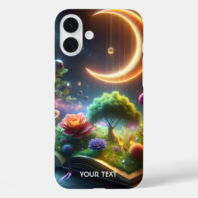 Fantasy Niedlich Moon Garden Buch Case-Mate iPhone Hülle (Rückseite)