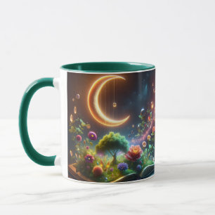 Fantasy Niedlich Moon Garden Buch Tasse