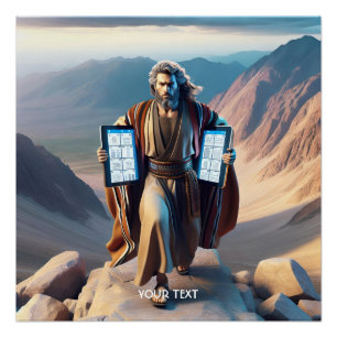 Fantasy Niedlich Moses Zehn Gebote Poster