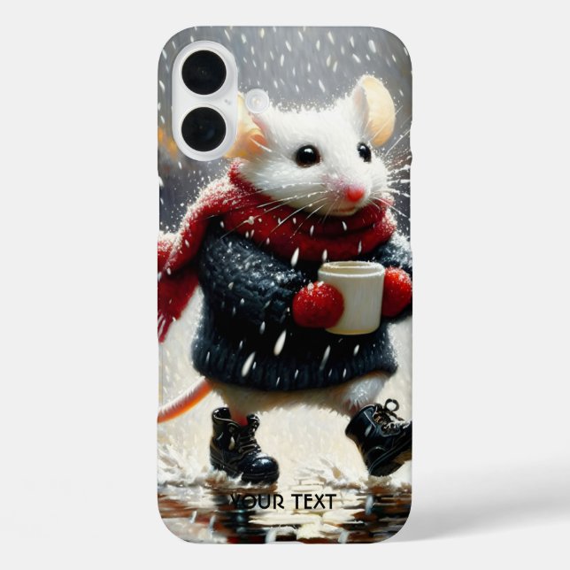 Fantasy Niedlich Mouse Kaffee Coffee Case-Mate iPhone Hülle (Rückseite)