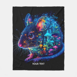 Fantasy Niedlich Mouse Mushroom Forest Fleecedecke
