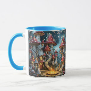 Fantasy Niedlich Mushroom Forest Realm Tasse