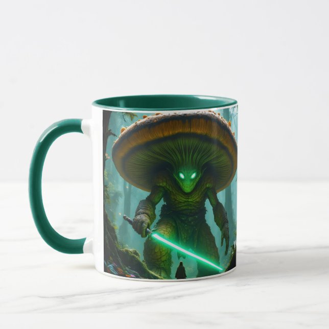 Fantasy Niedlich Mushroom Säbelwald Tasse (Links)