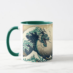 Fantasy Niedlich Mythischer japanischer Drache Tasse