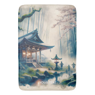 Fantasy Niedlich Old Japanisch Schrein Badematte