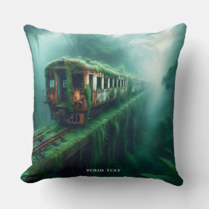 Fantasy Niedlich Old Past Train Kissen