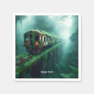 Fantasy Niedlich Old Past Train Serviette