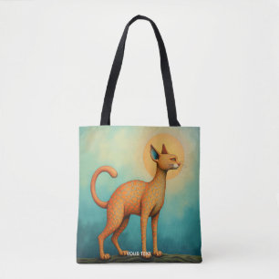Fantasy Niedlich Orange Abstrakt Chat