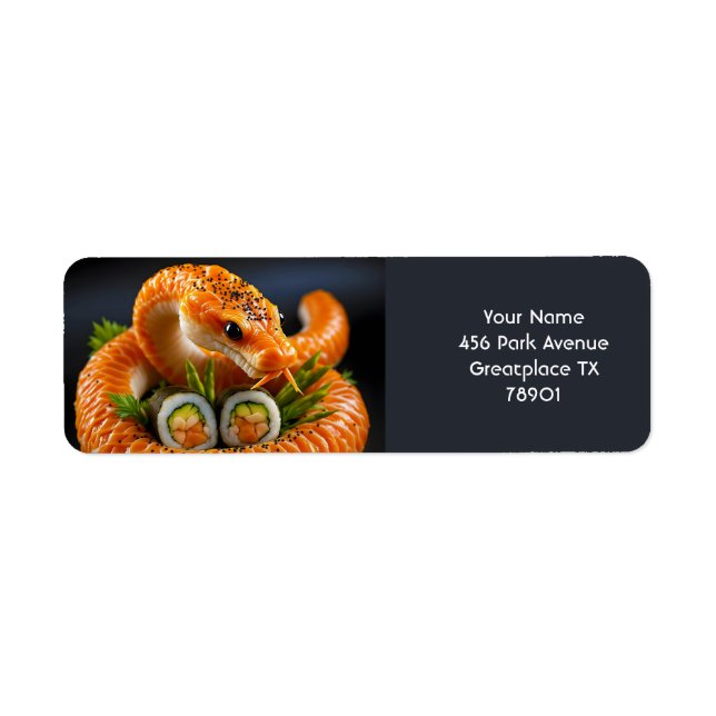 Fantasy Niedlich Orange Snake Sushi (Vorne)
