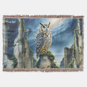 Fantasy Niedlich Owl Alte Ruinen Decke