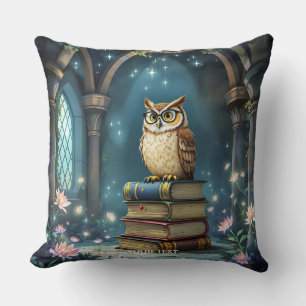 Fantasy Niedlich Owl Glassbooks Kissen