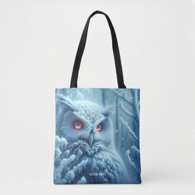 Fantasy Niedlich Owl Snow Winter (Vorderseite)